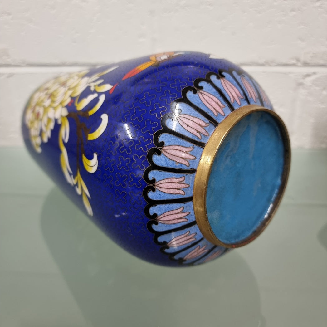 Antique Cloisonné Floral Vase | Antique & Vintage | Moonee Ponds Antiques | Australia Wide Delivery