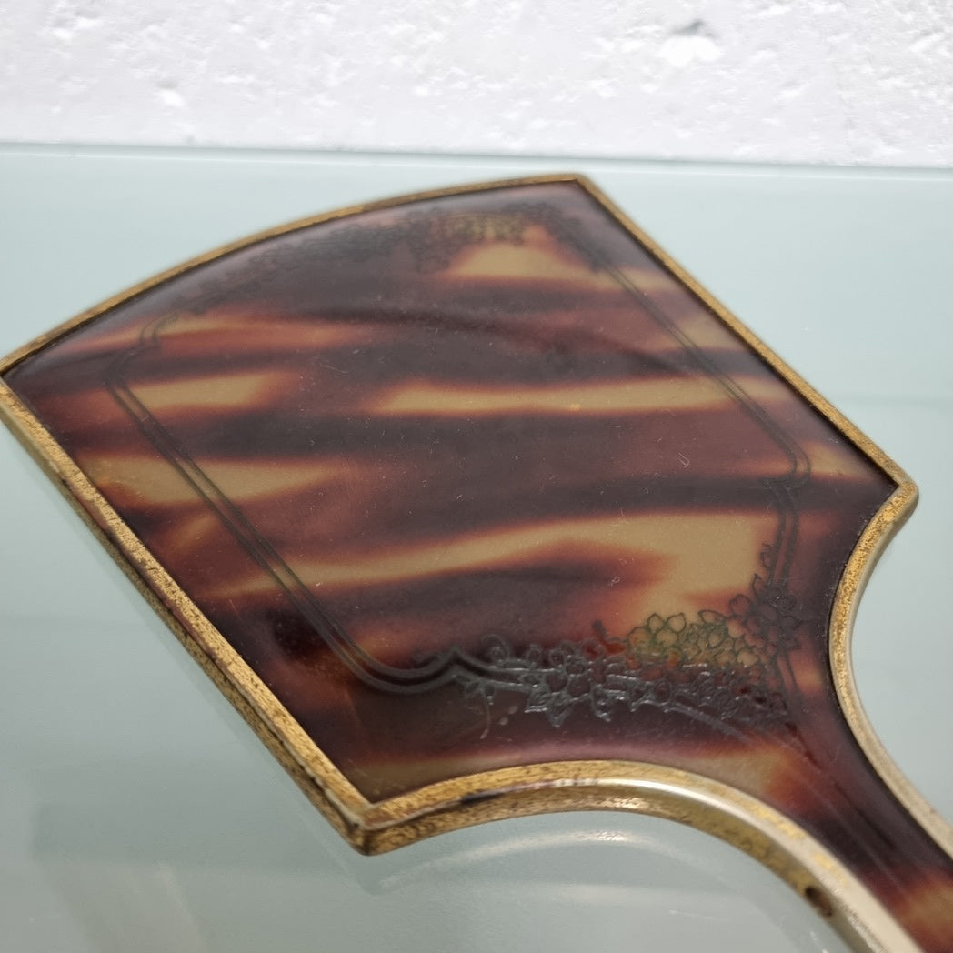 Vintage Tortoiseshell Effect Dressing Table Mirror