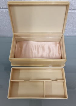 Yellow Xylonite Jewellery Box | Antique & Vintage | Moonee Ponds Antiques | Australia Wide Delivery