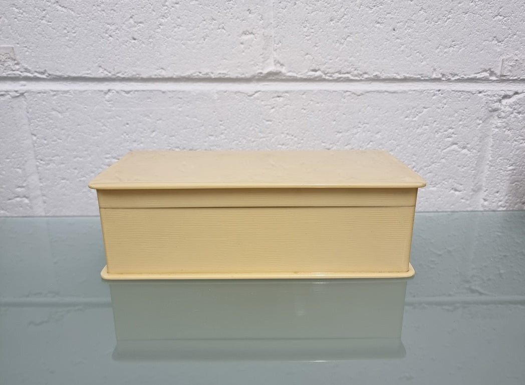 Yellow Xylonite Jewellery Box