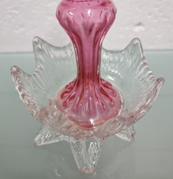 Victorian Ruby & Clear Glass Vase | Antique & Vintage | Moonee Ponds Antiques | Australia Wide Delivery