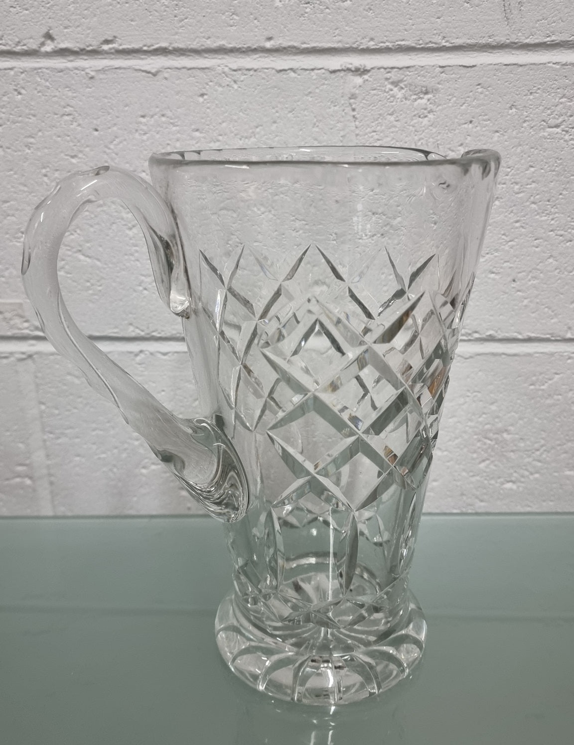 Large Crystal Jug Moonee Ponds Antiques