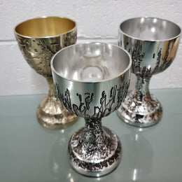 3 Vintage Mid Century Modern Don Sheil Goblets