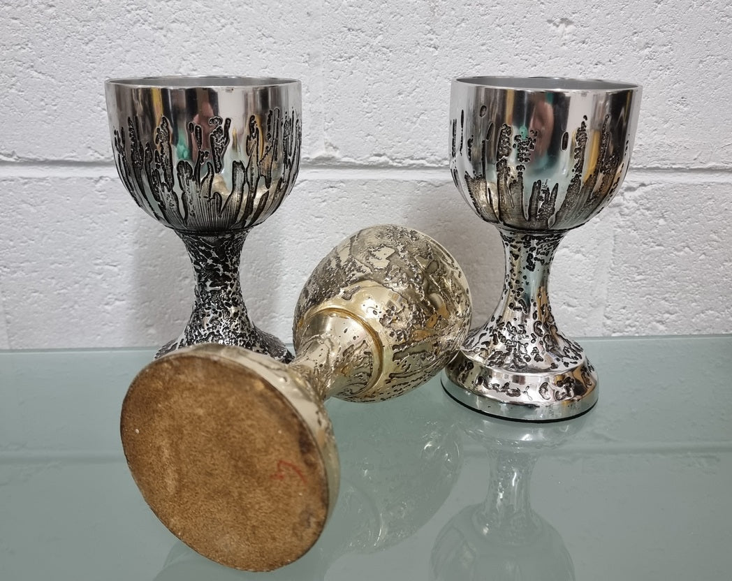 3 Vintage Mid Century Modern Don Sheil Goblets | Antique & Vintage | Moonee Ponds Antiques | Australia Wide Delivery