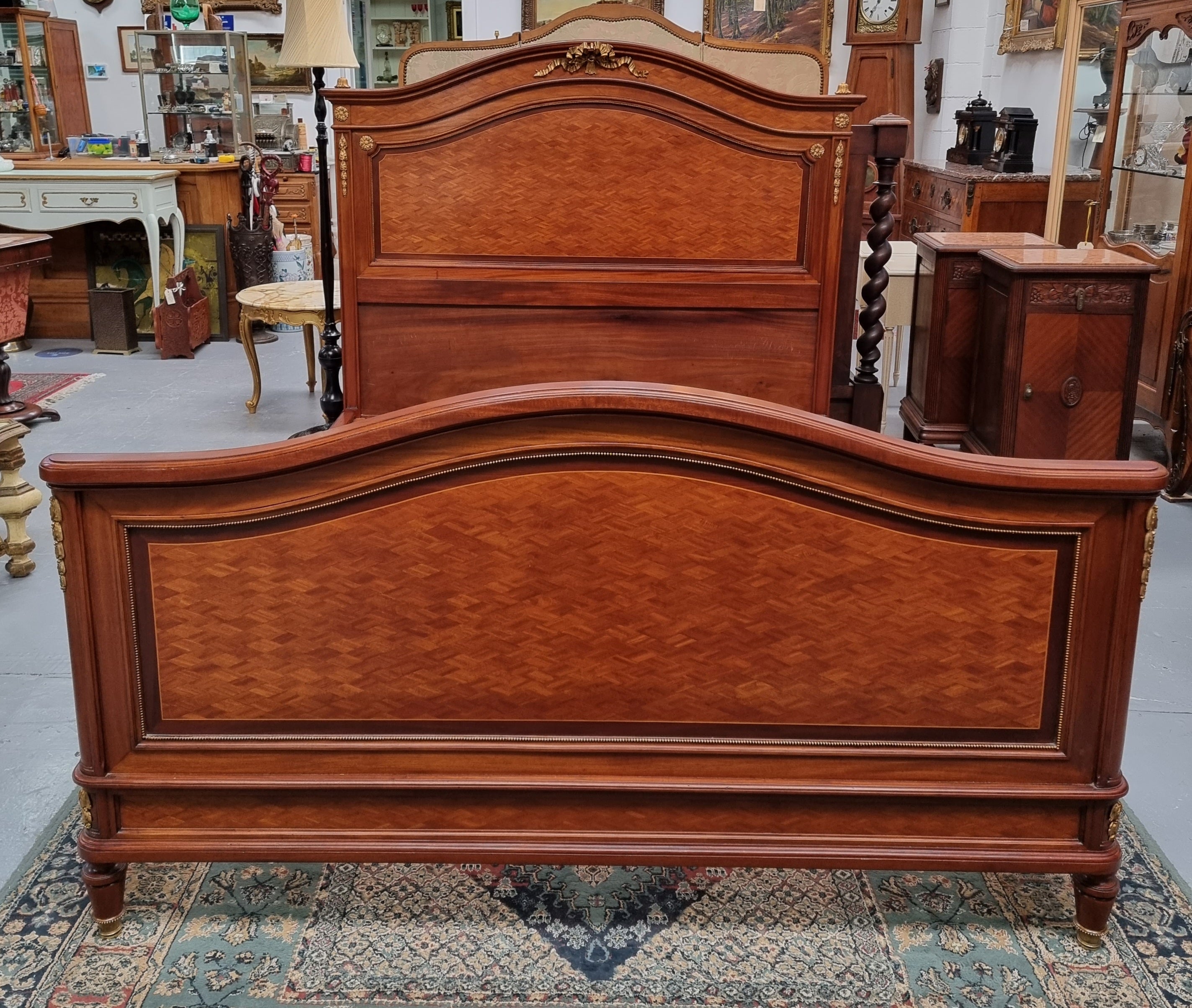 Louis 16th Style Queen Size Bed | Antique & Vintage | Moonee Ponds Antiques | Australia Wide Delivery
