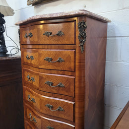 Louis XV Style Semainier With Marquetry Inlay