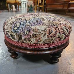Lovely Victorian Upholstered Footstool | Antique & Vintage | Moonee Ponds Antiques | Australia Wide Delivery