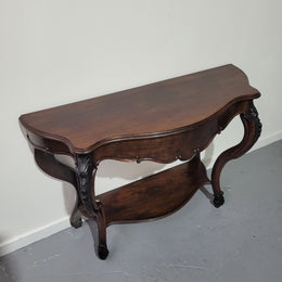 French 19th Century Rosewood Console Table With Drawer