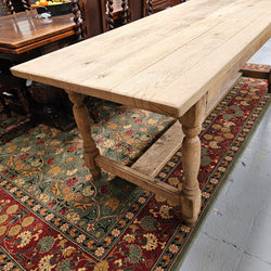 Narrow Raw Refectory French Oak Dining Table | Antique & Vintage | Moonee Ponds Antiques | Australia Wide Delivery