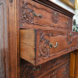 French Provincial Oak Chest Of Drawers | Antique & Vintage | Moonee Ponds Antiques | Australia Wide Delivery