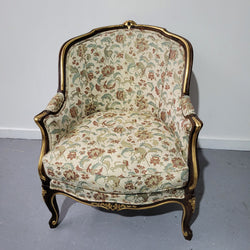 Vintage Louis XV Style Upholstered Armchair | Antique & Vintage | Moonee Ponds Antiques | Australia Wide Delivery