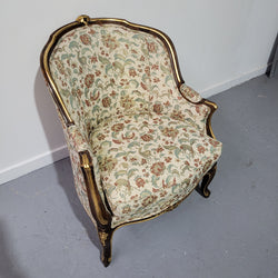 Vintage Louis XV Style Upholstered Armchair | Antique & Vintage | Moonee Ponds Antiques | Australia Wide Delivery