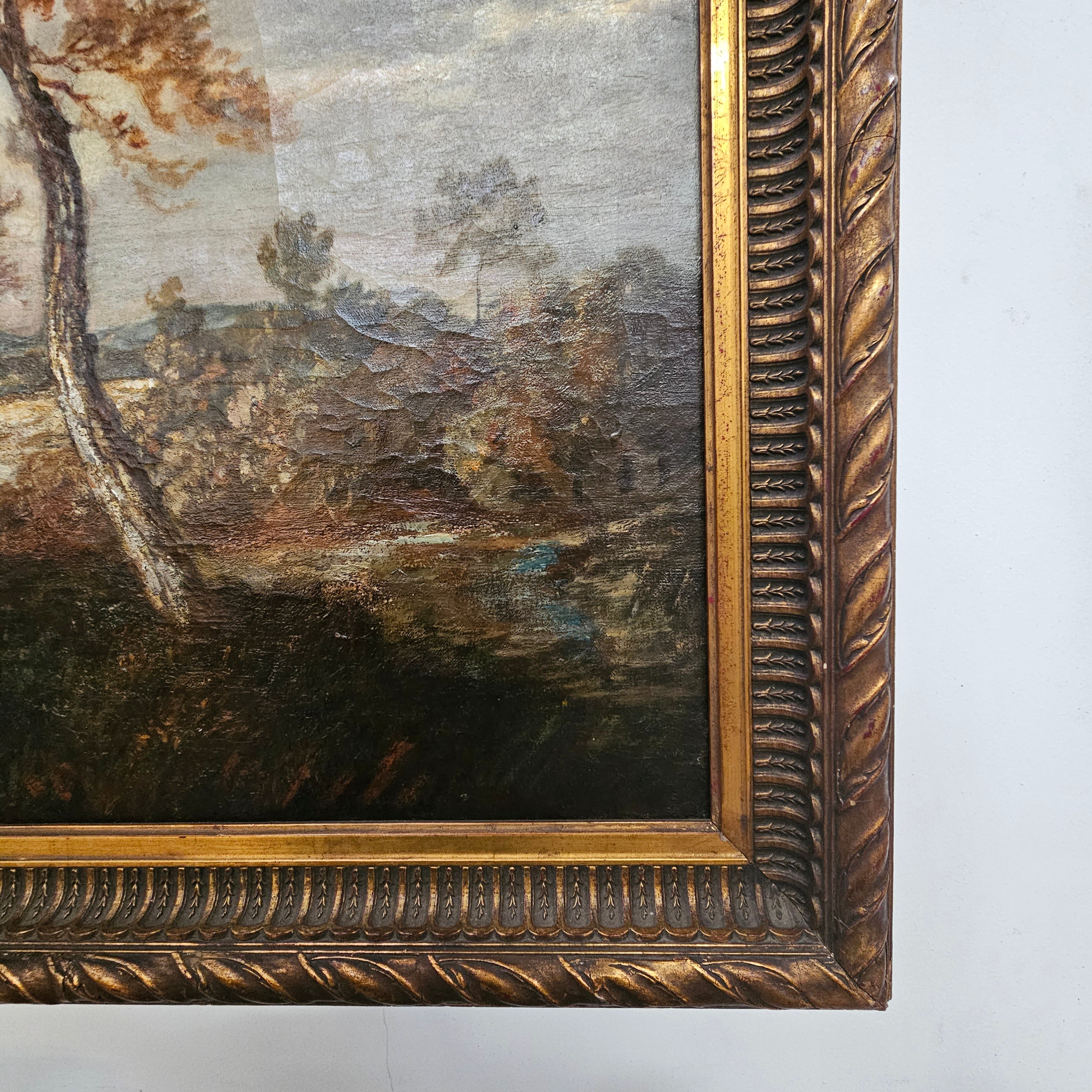 18th Century Oil on Canvas French/Italian School of Autumnal Landscape | Antique & Vintage | Moonee Ponds Antiques | Australia Wide Delivery