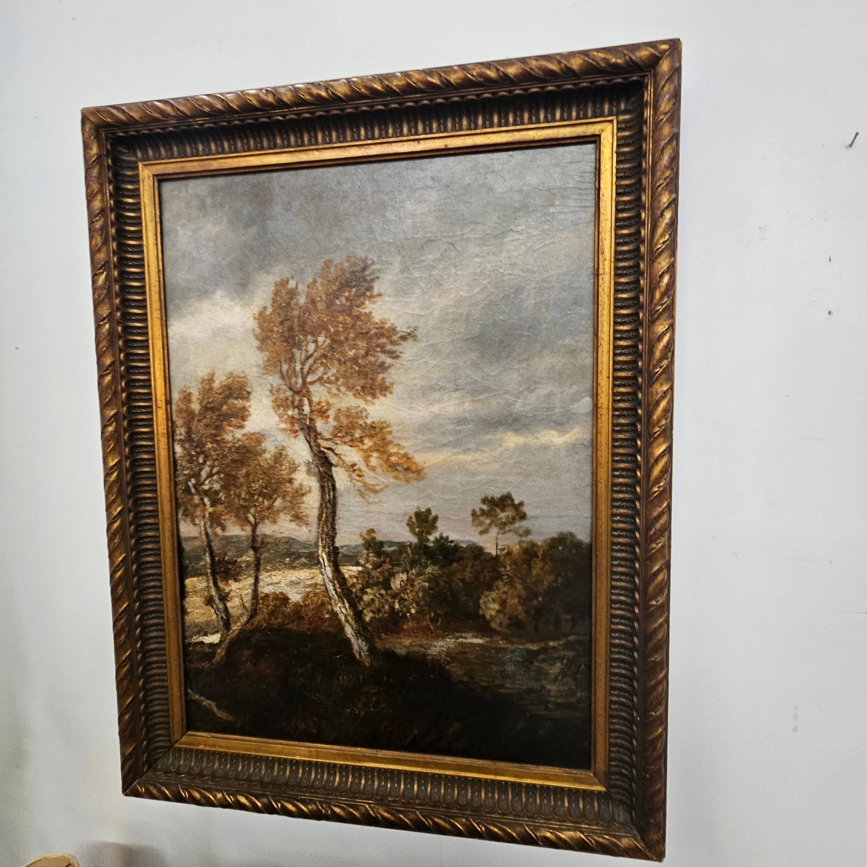18th Century Oil on Canvas French/Italian School of Autumnal Landscape | Antique & Vintage | Moonee Ponds Antiques | Australia Wide Delivery