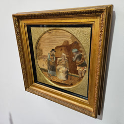 Georgian Framed Silk Needlepoint Tapestry | Antique & Vintage | Moonee Ponds Antiques | Australia Wide Delivery