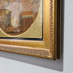 Georgian Framed Silk Needlepoint Tapestry | Antique & Vintage | Moonee Ponds Antiques | Australia Wide Delivery