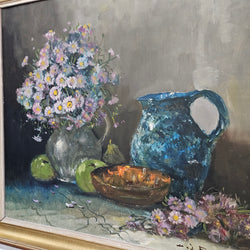 Vintage Oil On Canvas Still Life Signed Painting | Antique & Vintage | Moonee Ponds Antiques | Australia Wide Delivery