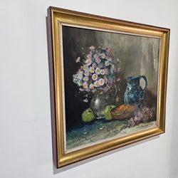 Vintage Oil On Canvas Still Life Signed Painting | Antique & Vintage | Moonee Ponds Antiques | Australia Wide Delivery