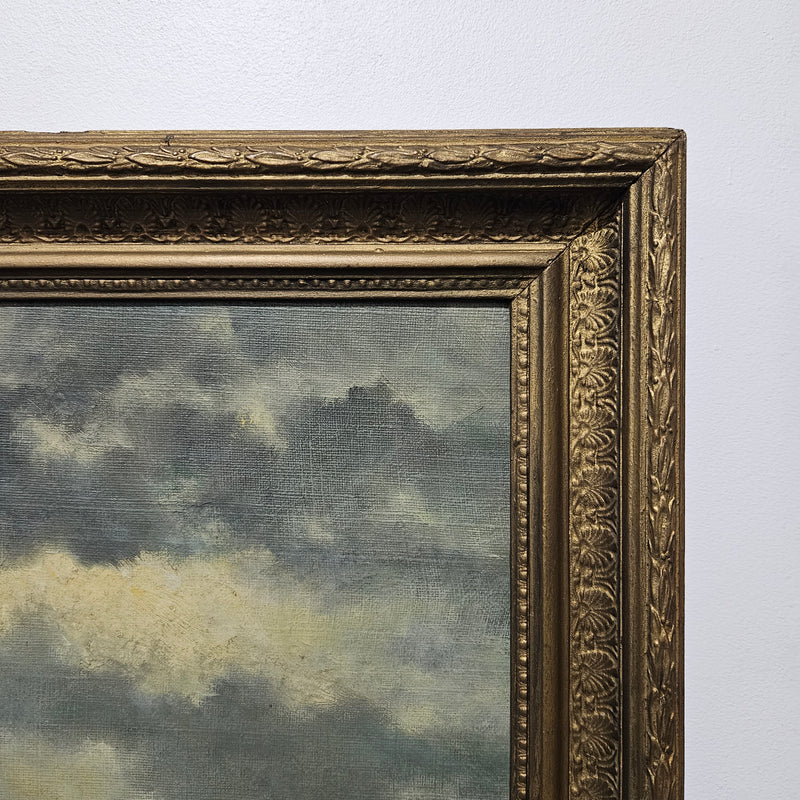 Stunning signed oil on board painting of a rough ocean scene, the painting has a gilt frame and is in great original condition. Please see photos as they form part of the description. 