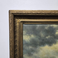 Stunning French Oil on Board of Rough Ocean Scene in Gilt Frame | Antique & Vintage | Moonee Ponds Antiques | Australia Wide Delivery