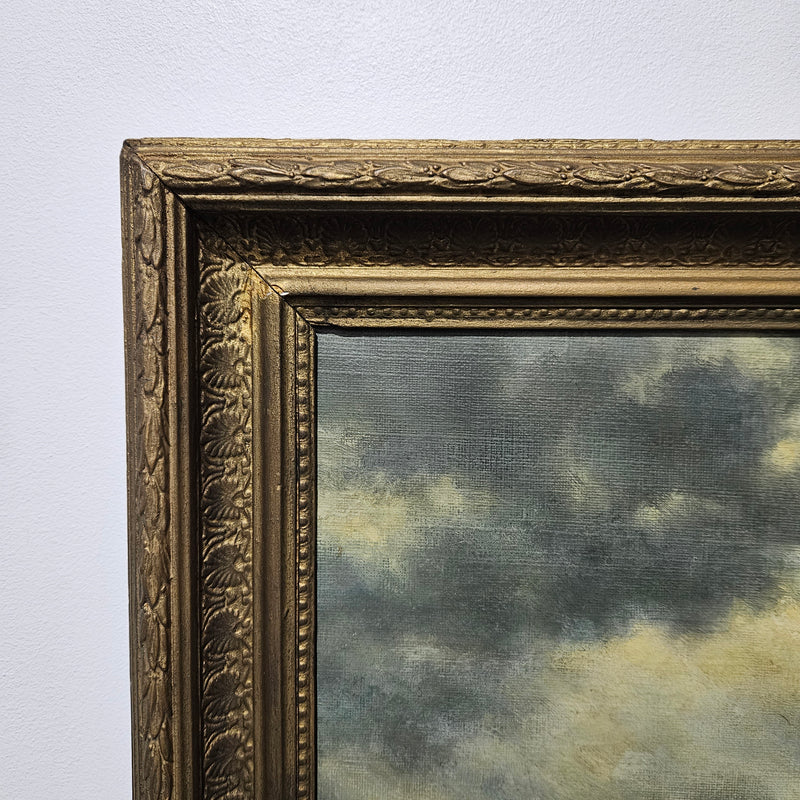 Stunning signed oil on board painting of a rough ocean scene, the painting has a gilt frame and is in great original condition. Please see photos as they form part of the description. 