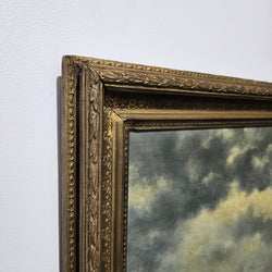 Stunning French Oil on Board of Rough Ocean Scene in Gilt Frame | Antique & Vintage | Moonee Ponds Antiques | Australia Wide Delivery