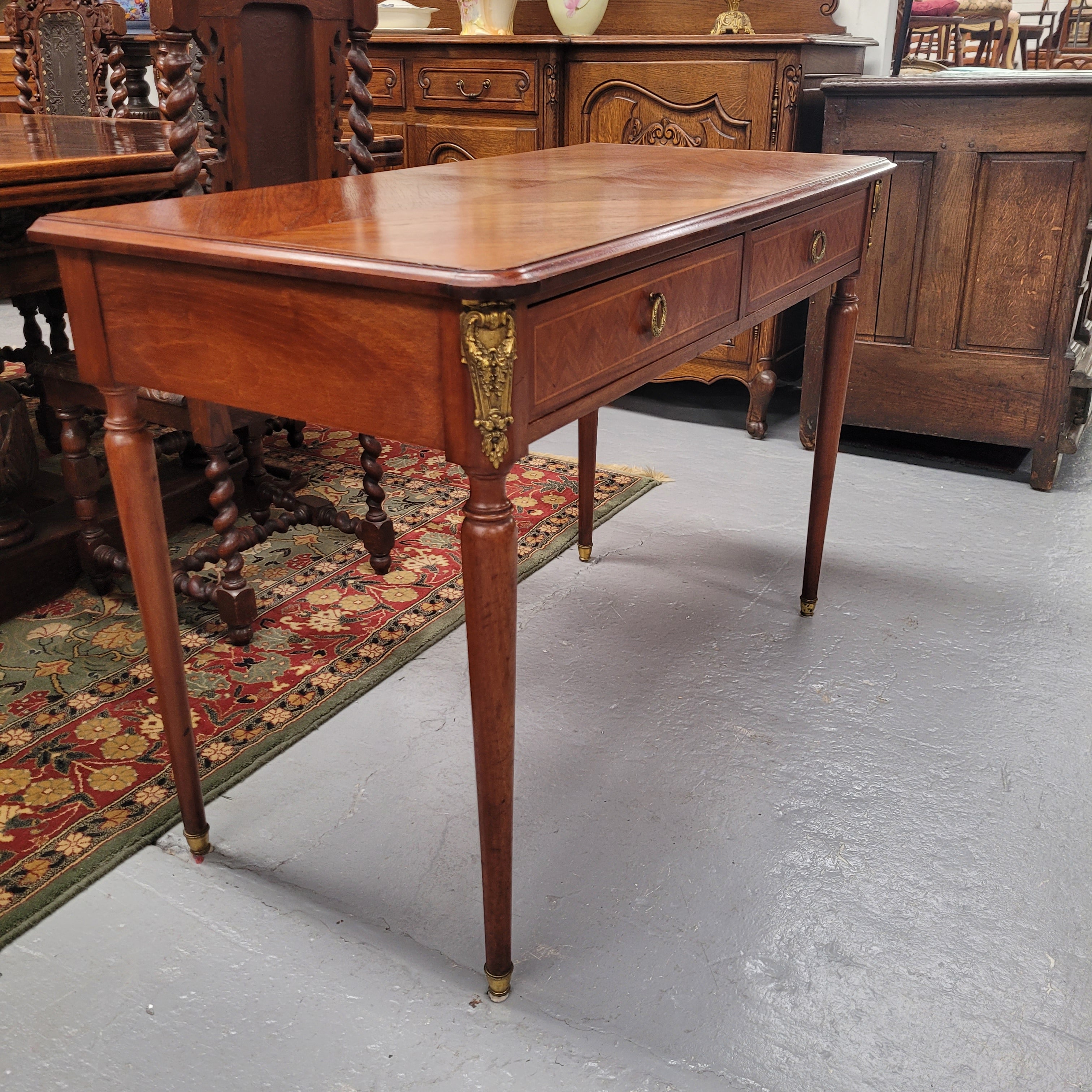Beautiful French Late 19th Century Inlaid desk | Antique & Vintage | Moonee Ponds Antiques | Australia Wide Delivery