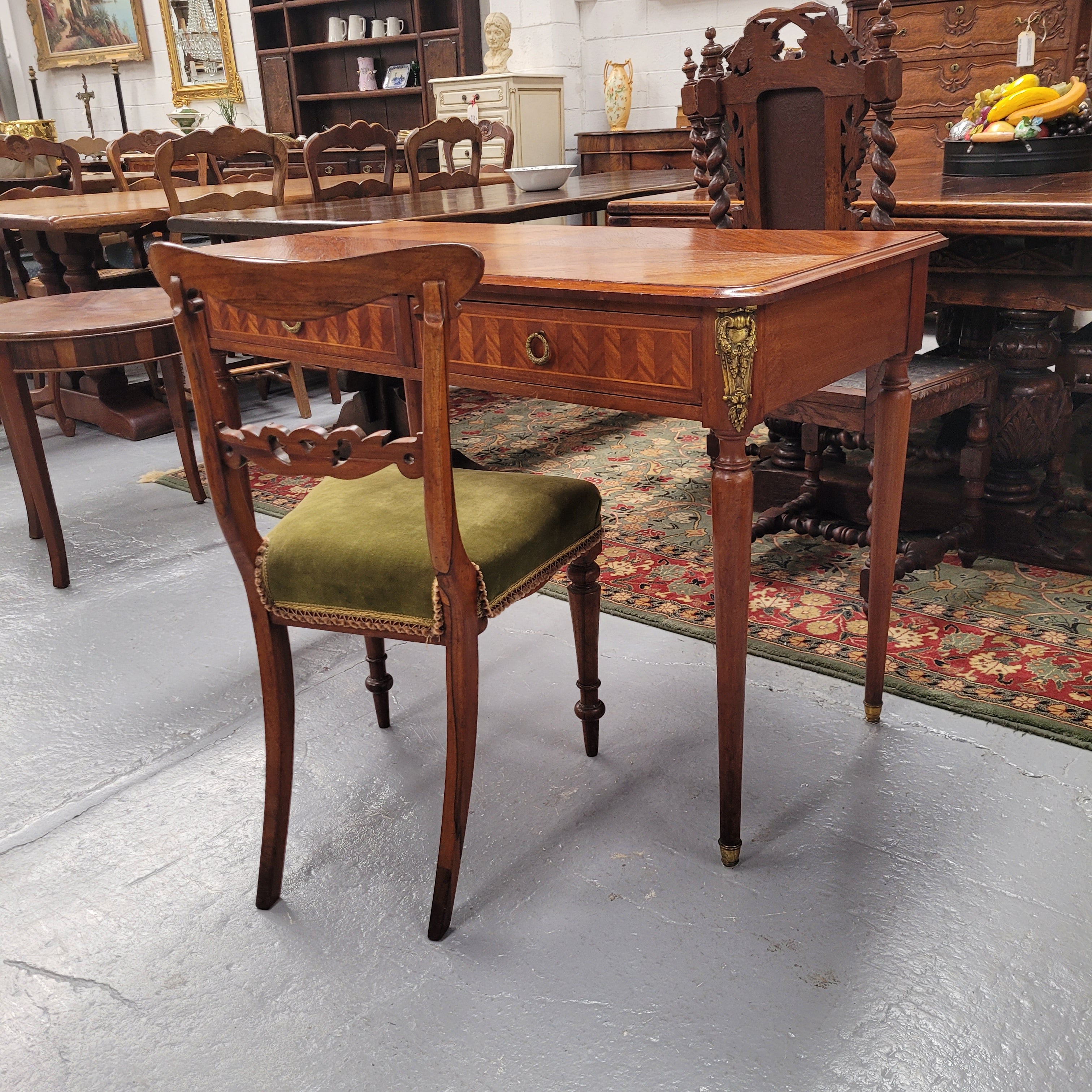 Beautiful French Late 19th Century Inlaid desk | Antique & Vintage | Moonee Ponds Antiques | Australia Wide Delivery