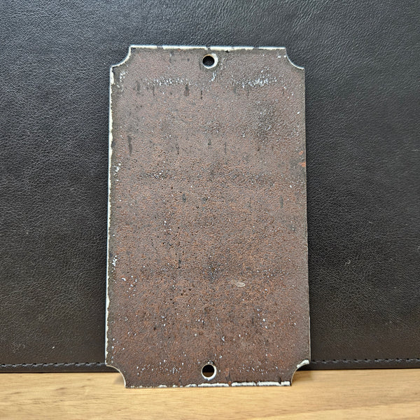 Rare Vintage Genuine Enamel "Buckingham Palace" Sign.  "Made in England". Please view photos as they form part of the description. 
