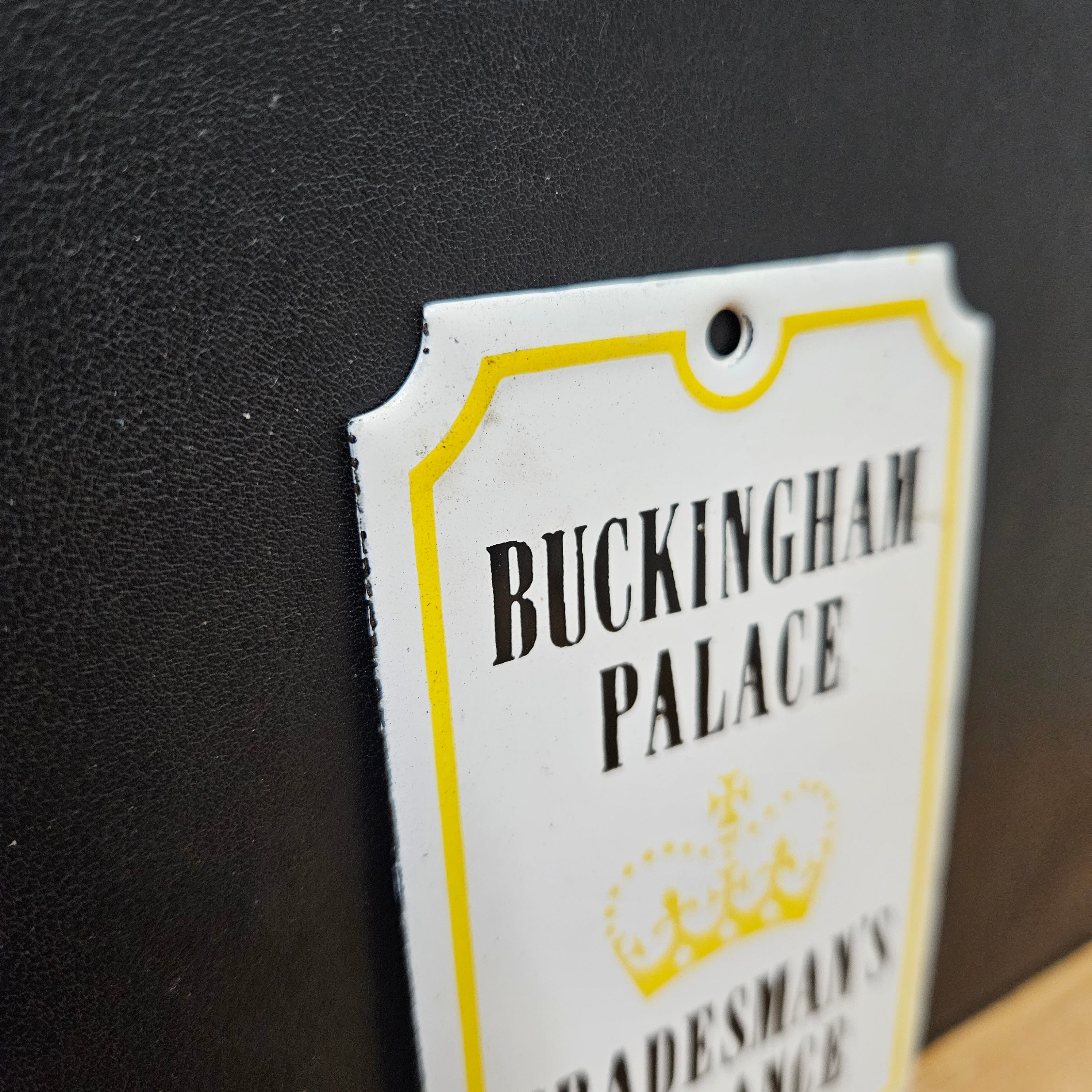 Enamel on Copper "Buckingham Palace" sign | Antique & Vintage | Moonee Ponds Antiques | Australia Wide Delivery