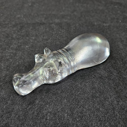 Vintage Kosta Boda Zoo Series Swimming Hippo | Antique & Vintage | Moonee Ponds Antiques | Australia Wide Delivery