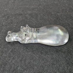 Vintage Kosta Boda Zoo Series Swimming Hippo | Antique & Vintage | Moonee Ponds Antiques | Australia Wide Delivery