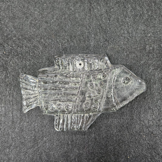 Vintage Pukeberg Sweden Glass Fish Suncatcher