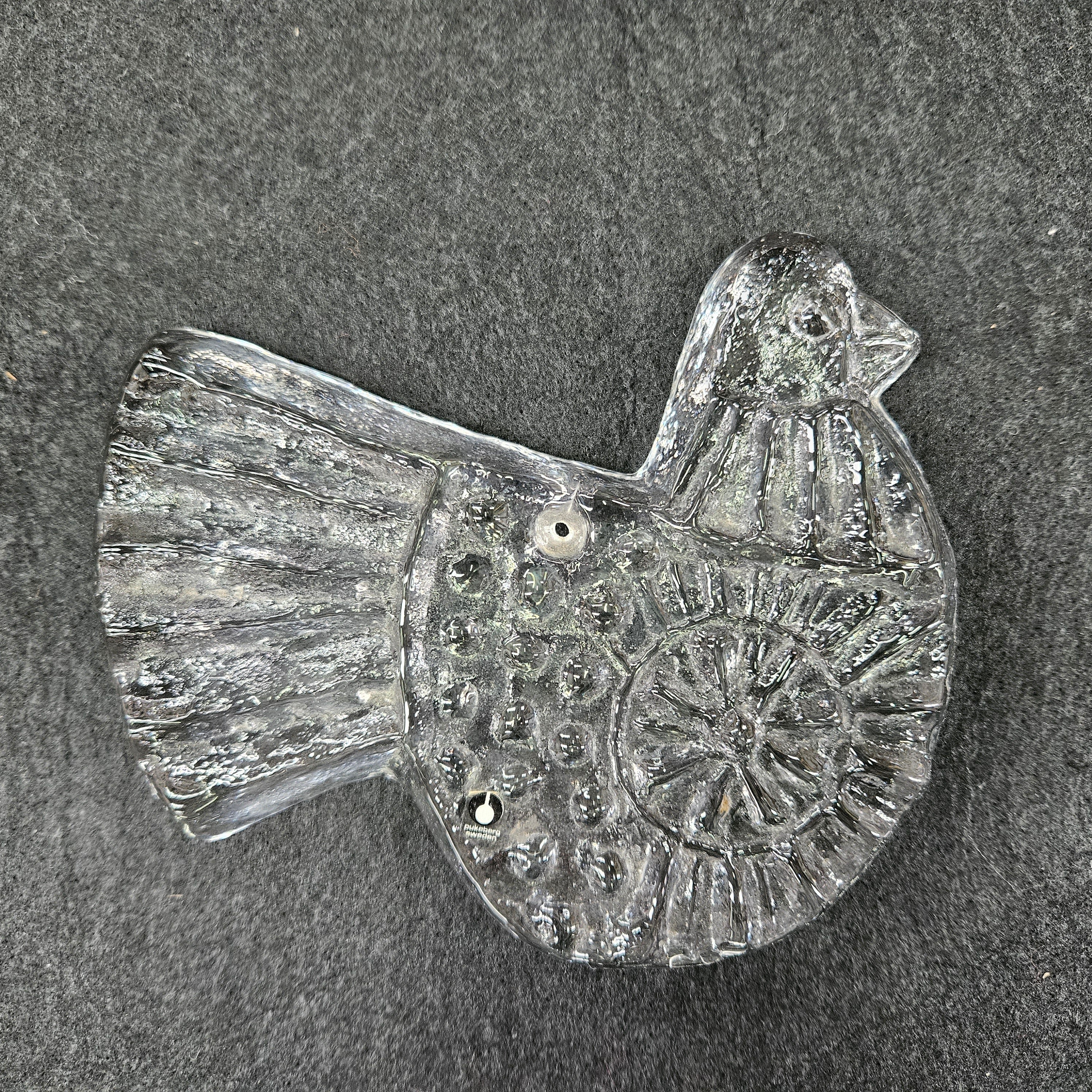 Vintage "Pukeberg Sweden" Large Glass Dove Suncatcher | Antique & Vintage | Moonee Ponds Antiques | Australia Wide Delivery