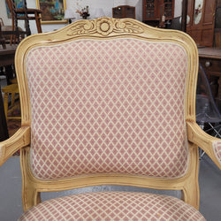 Contemporary French Style Lacquered Armchair Nicely Upholstered | Antique & Vintage | Moonee Ponds Antiques | Australia Wide Delivery