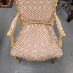 Contemporary French Style Lacquered Armchair Nicely Upholstered | Antique & Vintage | Moonee Ponds Antiques | Australia Wide Delivery