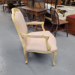 Contemporary French Style Lacquered Armchair Nicely Upholstered | Antique & Vintage | Moonee Ponds Antiques | Australia Wide Delivery