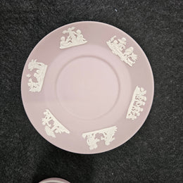 Wedgwood Neoclassical Jasperware Lilac Coffee Can & Saucer