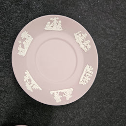 Wedgwood Neoclassical Jasperware Lilac Coffee Can & Saucer