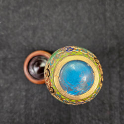 Cloisonné Softly Coloured Enamel and Gilt Vase | Antique & Vintage | Moonee Ponds Antiques | Australia Wide Delivery