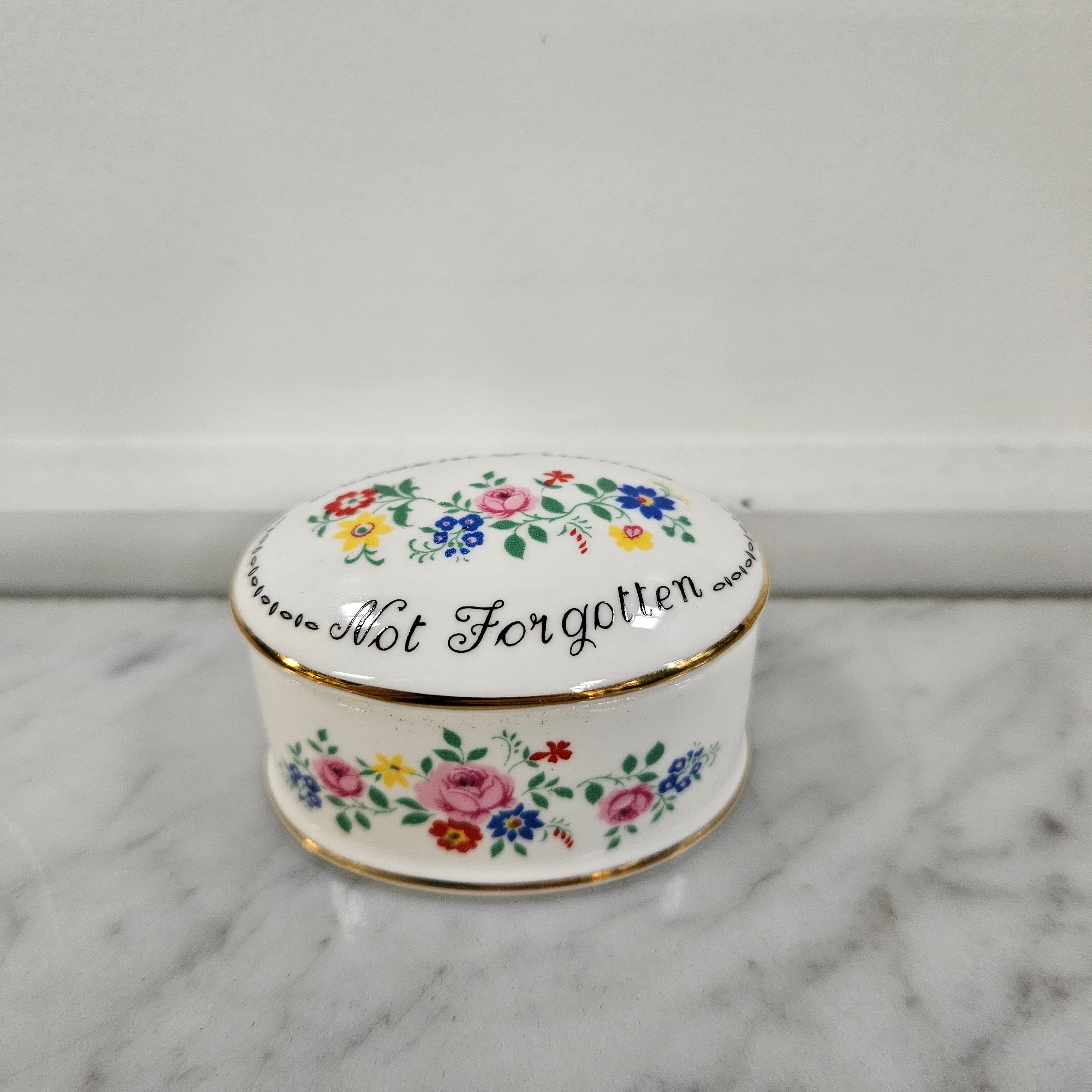 Crown Staffordshire Trinket Box | Antique & Vintage | Moonee Ponds Antiques | Australia Wide Delivery