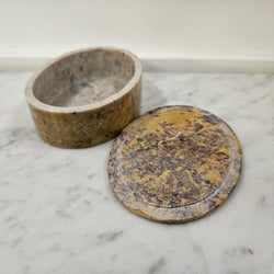 Vintage Inlaid Soapstone Trinket Box | Antique & Vintage | Moonee Ponds Antiques | Australia Wide Delivery