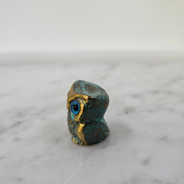 Small Vintage Brass Owl