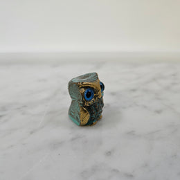 Small Vintage Brass Owl