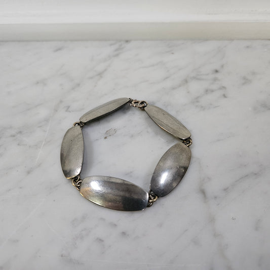 George Jensen Minimalist Design Pewter Bracelet