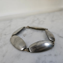 George Jensen Minimalist Design Pewter Bracelet