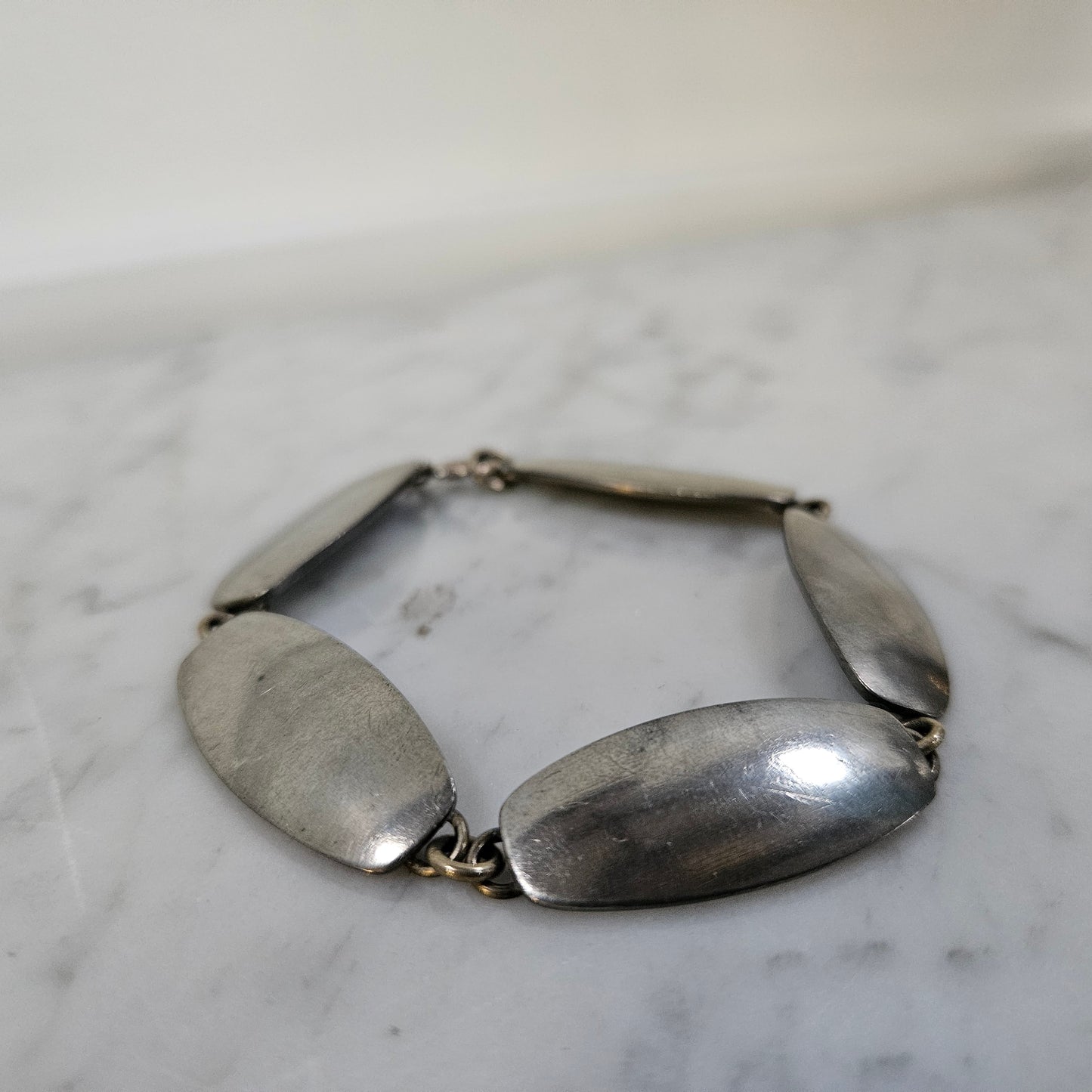 George Jensen Minimalist Design Pewter Bracelet