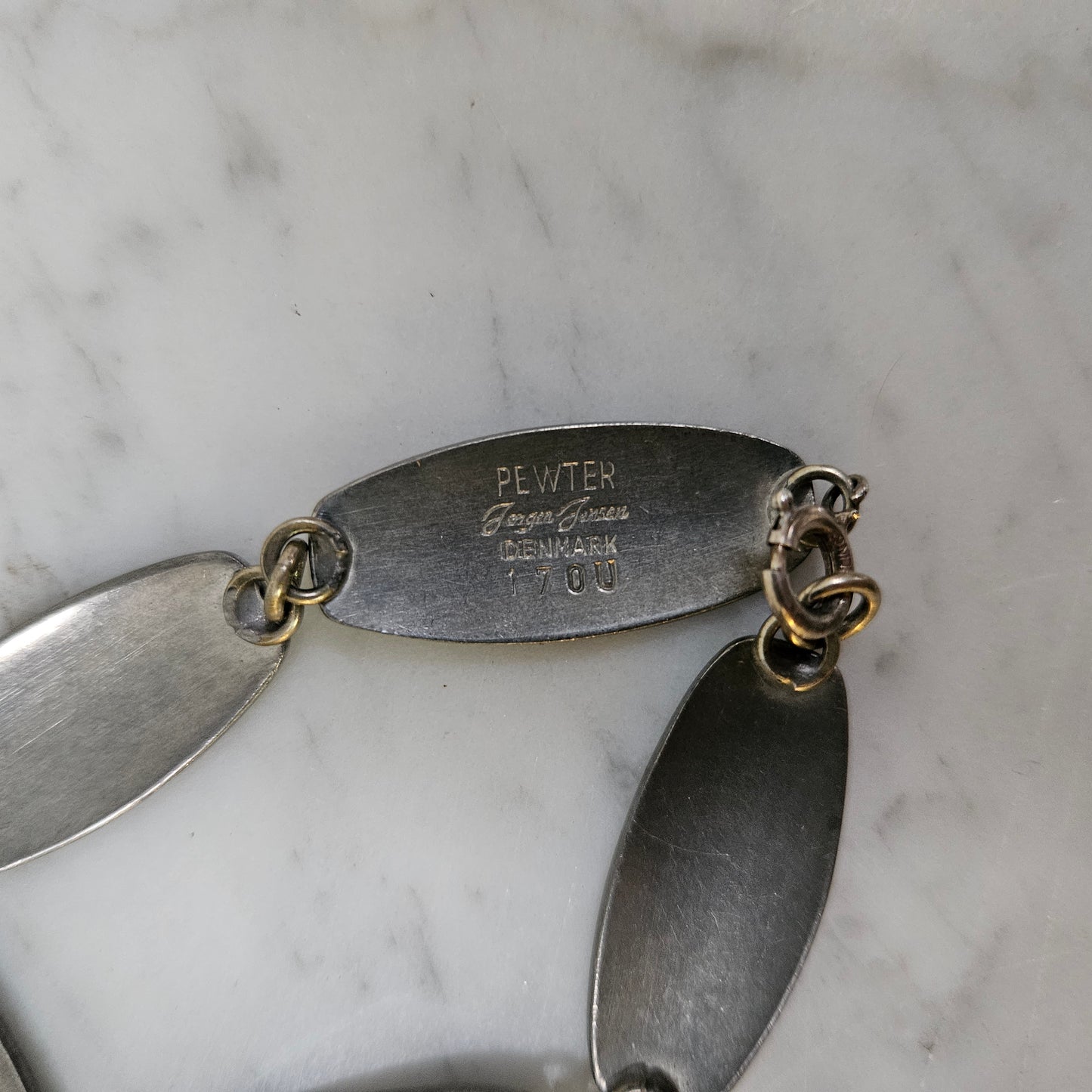 George Jensen Minimalist Design Pewter Bracelet