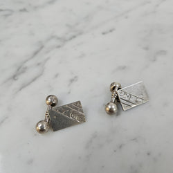 Antique Silver Cuff Links | Antique & Vintage | Moonee Ponds Antiques | Australia Wide Delivery