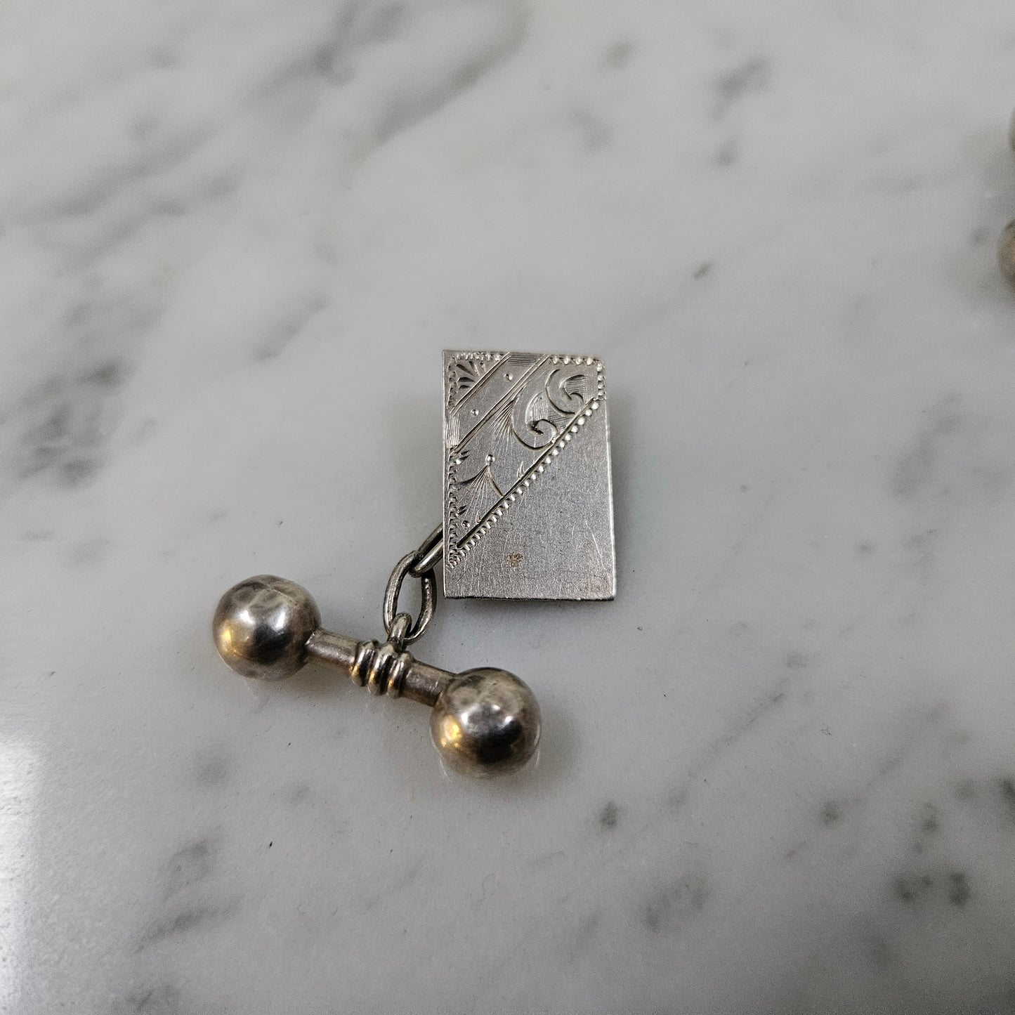 Antique Silver Cuff Links